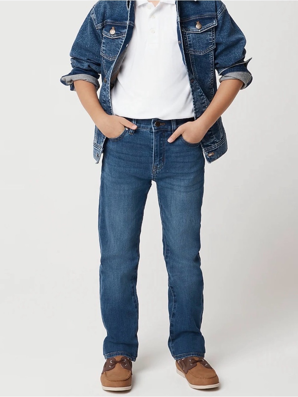 Crewcuts Boys' slim-fit flex jean in medium wash, 6